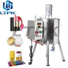 15L Manual Filler Heating Lipstick Lip Gloss Balm Filling Machine with Mixer