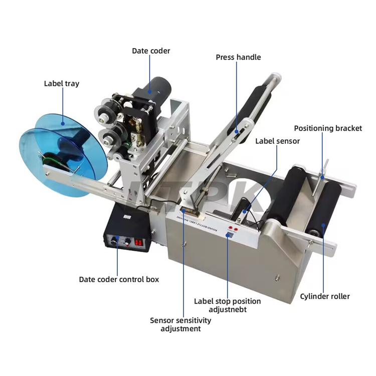 labelling machine round bottles structure.jpg